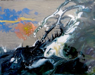 Peinture intitulée "vague-1.jpg" par Emmanuel D'Esparbès, Œuvre d'art originale, Acrylique