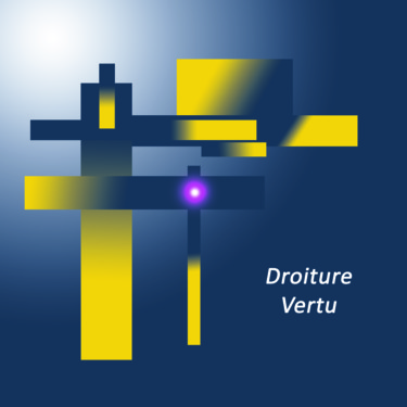 Digitale Kunst mit dem Titel "droiture-vertu" von Emmanuèle Estaque, Original-Kunstwerk