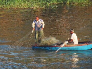 Photography titled "fishermen 003" by Emmanuel Jahan, Original Artwork, Digital Photography