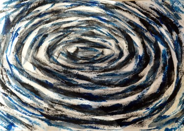 Painting titled "Le bleu de l'âme -…" by Em'Art, Original Artwork, Acrylic