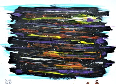 Malerei mit dem Titel "Quand l'Espace s'Ex…" von Em'Art, Original-Kunstwerk, Acryl