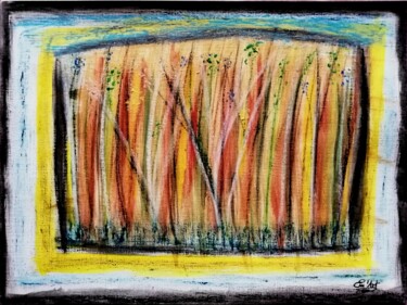 Drawing titled "Renature" by Em'Art, Original Artwork, Pastel