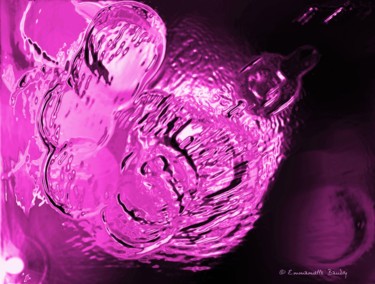 Arts numériques intitulée "Humeur mots rose -…" par Em'Art, Œuvre d'art originale, Peinture numérique
