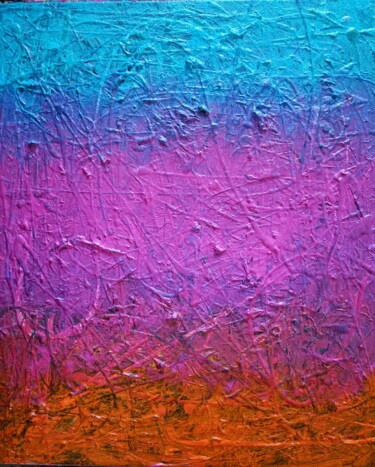 Pittura intitolato "Wonder colors" da Emmanuelle Bochaton, Opera d'arte originale, Acrilico Montato su Telaio per barella in…