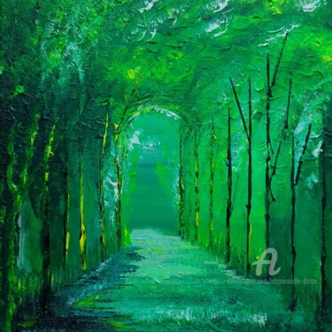 Painting titled "The journey starts…" by Emmanuelle Donzé, Original Artwork, Acrylic