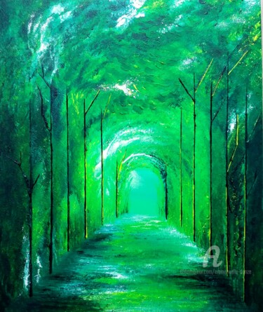 Pintura titulada "Life Path" por Emmanuelle Donzé, Obra de arte original, Acrílico