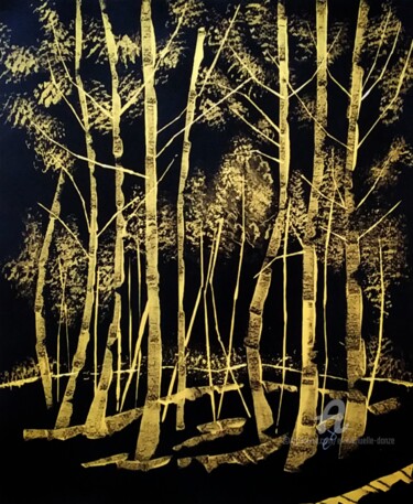 Peinture intitulée "Le Galon d'Or" par Emmanuelle Donzé, Œuvre d'art originale, Acrylique