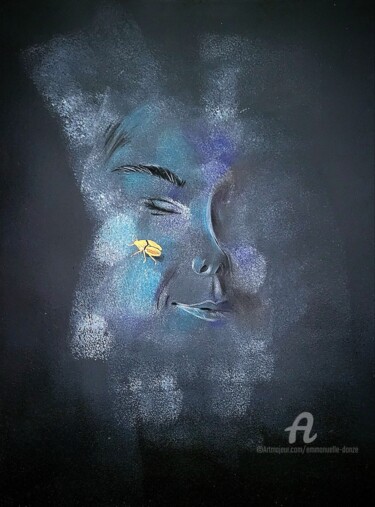 Картина под названием "Khepri" - Emmanuelle Donzé, Подлинное произведение искусства, Акрил