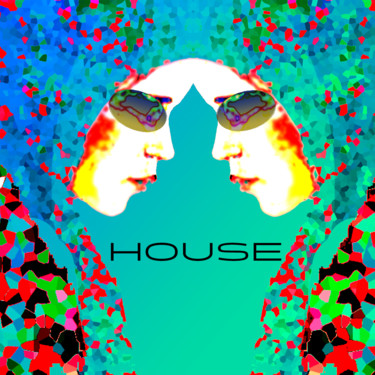 Digitale Kunst getiteld "House" door Emmanuelle Durand, Origineel Kunstwerk, 2D Digital Work