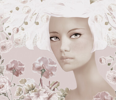 "Fleur" başlıklı Dijital Sanat Emmanuelle Durand tarafından, Orijinal sanat, Dijital Resim