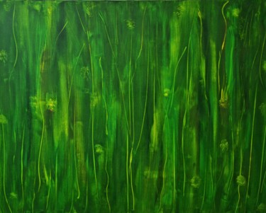 Peinture intitulée "Symphonie végétale" par Emmanuelle Favereau, Œuvre d'art originale, Acrylique Monté sur Châssis en bois