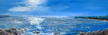 Pintura titulada "le soleil et la mer" por Emmanuelle Menny Fleuridas, Obra de arte original, Acrílico Montado en Bastidor d…