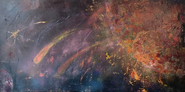 Peinture intitulée "Sun Fire" par Emmanuelle Menny Fleuridas, Œuvre d'art originale, Acrylique Monté sur Châssis en bois