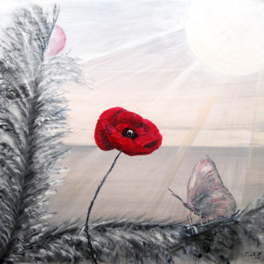 Rayon d'argent Peinture intitulée "Rayon d'argent" par Emmanuelle Menny Fleuridas, Œuvre d'art originale, Acrylique