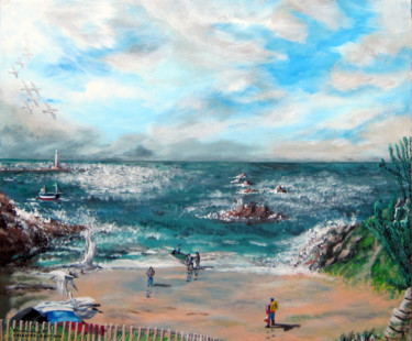 Pintura titulada "Bretagne" por Emmanuelle Menny Fleuridas, Obra de arte original, Acrílico