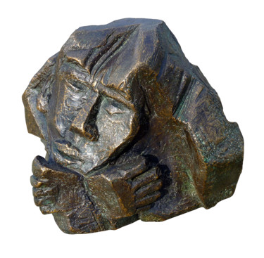 Sculptuur getiteld "DOUTE" door Emmanuelle Vroelant, Origineel Kunstwerk, Bronzen
