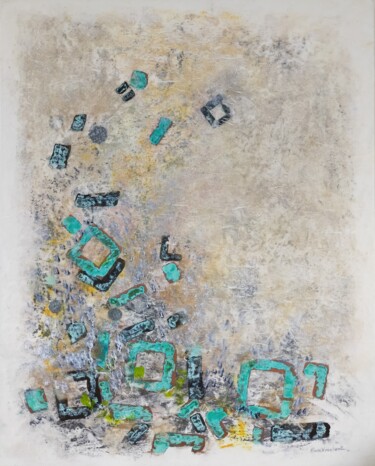 Painting titled "L'oubli" by Emmanuelle Vroelant, Original Artwork, Acrylic Mounted on Wood Stretcher frame