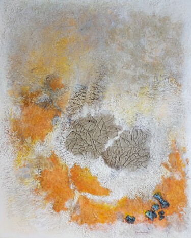Pintura titulada "Pluie et soleil" por Emmanuelle Vroelant, Obra de arte original, Acrílico Montado en Aluminio