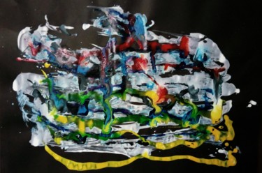 Peinture intitulée "Sans titre" par Emmanuelle Noizet, Œuvre d'art originale, Encre