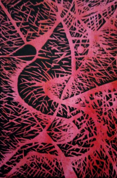 Отпечатки и Гравюры под названием "Sans titre" - Emmanuelle Noizet, Подлинное произведение искусства, Линогравюры