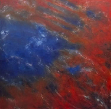 Картина под названием "Is there life on Ma…" - Emmanuelle Noizet, Подлинное произведение искусства, Масло