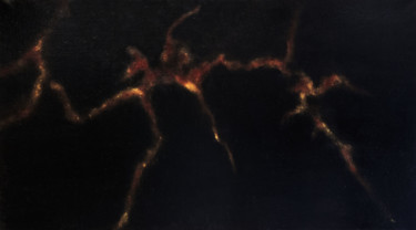Картина под названием "Rift" - Emmanuelle Noizet, Подлинное произведение искусства, Масло