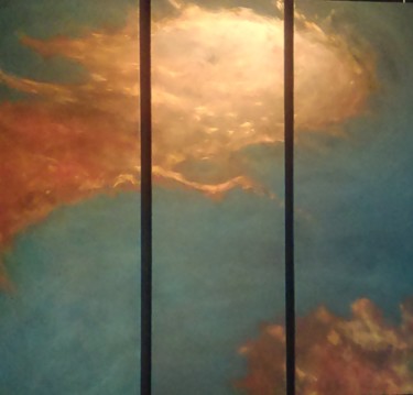 Pittura intitolato "Triptyque" da Emmanuelle Noizet, Opera d'arte originale, Olio