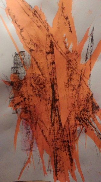 Dibujo titulada "Encre sur papier" por Emmanuelle Noizet, Obra de arte original, Tinta