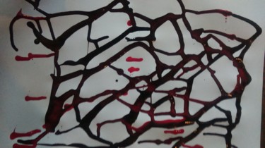 Картина под названием "Sans titre" - Emmanuelle Noizet, Подлинное произведение искусства, Чернила