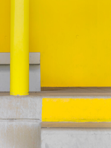 Photographie intitulée "yellow wall ( editi…" par Emmanuel Passeleu, Œuvre d'art originale, Photographie numérique