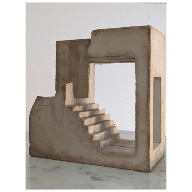 Sculpture titled "Entrance to the tem…" by Emmanuel Passeleu, Original Artwork, Concrete