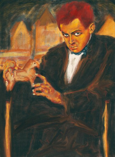 Arte digital titulada "Egon Schiele portra…" por Empty St, Obra de arte original, Pintura Digital