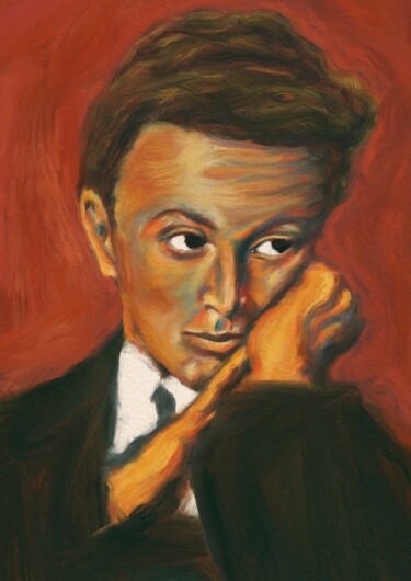 Arts numériques intitulée "Egon Schiele portra…" par Empty St, Œuvre d'art originale, Peinture numérique