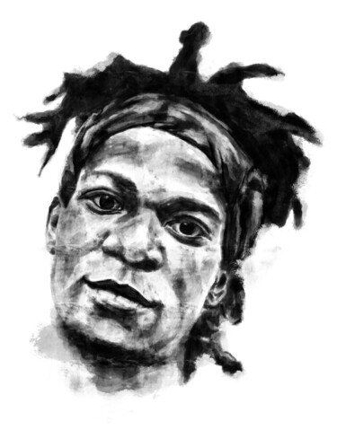 Digitale Kunst getiteld "Jean-Michel Basquia…" door Empty St, Origineel Kunstwerk, Digitaal Schilderwerk