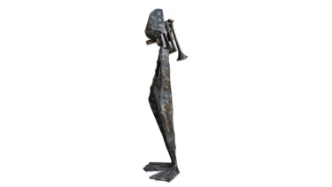 Скульптура под названием "HK" - Emre Aksu, Подлинное произведение искусства, Металлы