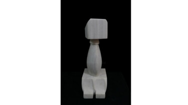 Скульптура под названием "Digital Age" - Emre Aksu, Подлинное произведение искусства, Камень
