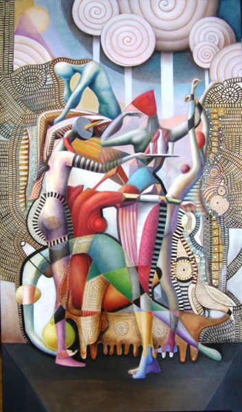 Nausikaa Peinture intitulée "Nausikaa" par Eurydice Μaria Ventouri, Œuvre d'art originale, Huile