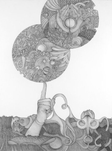 Dessin intitulée "Atlas" par Èmwé, Œuvre d'art originale, Crayon