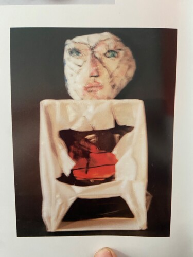 Skulptur mit dem Titel "Ecce Homo - Kopf mi…" von Emy Ferjanc, Original-Kunstwerk, Kunststoff