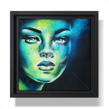 Drawing titled "VAIRONS" by Emyart'S, Original Artwork, Pastel Mounted on Wood Stretcher frame
