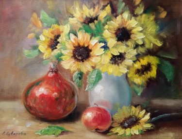Pintura intitulada "Warmed by the sun" por Ekaterina Suvorova, Obras de arte originais, Óleo