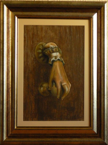 Pintura titulada "Aldaba (Knocker)" por Encarnación Jerez Torregrosa, Obra de arte original, Otro