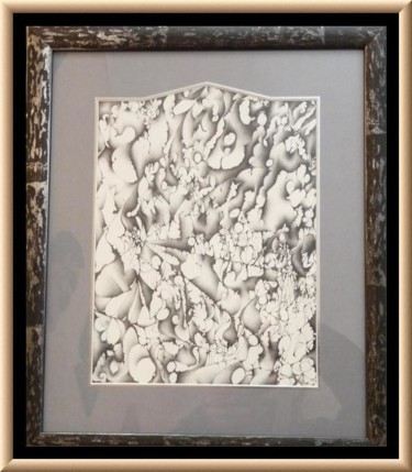 Painting titled "AD 2011 encre" by Langlet Dominique, Original Artwork, Other