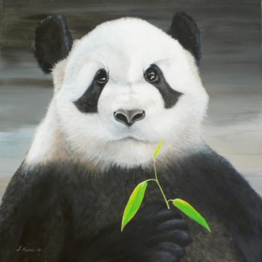 Peinture intitulée "My last Bamboo" par Sabine Koschier, Œuvre d'art originale, Huile