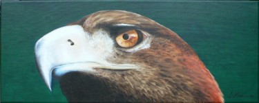 Malerei mit dem Titel "Krafttier Adler" von Sabine Koschier, Original-Kunstwerk