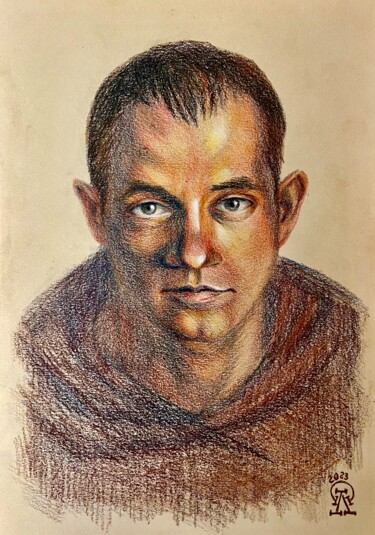 「Мужской портрет. 4.…」というタイトルの描画 Larissa Lukanevaによって, オリジナルのアートワーク, 鉛筆