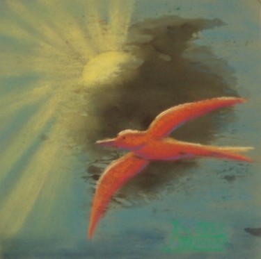 Рисунок под названием "The Slice of the Sun" - Larissa Lukaneva, Подлинное произведение искусства, Другой