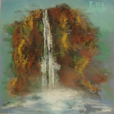 Drawing titled "Waterfall" by Larissa Lukaneva, Original Artwork, Other