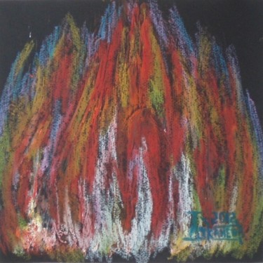 Dessin intitulée "Flame" par Larissa Lukaneva, Œuvre d'art originale, Autre