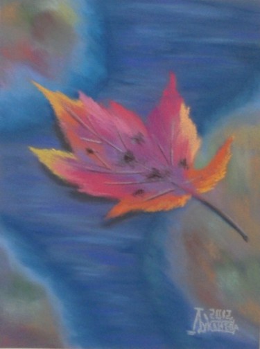 Drawing titled "Maple Leaf" by Larissa Lukaneva, Original Artwork, Other